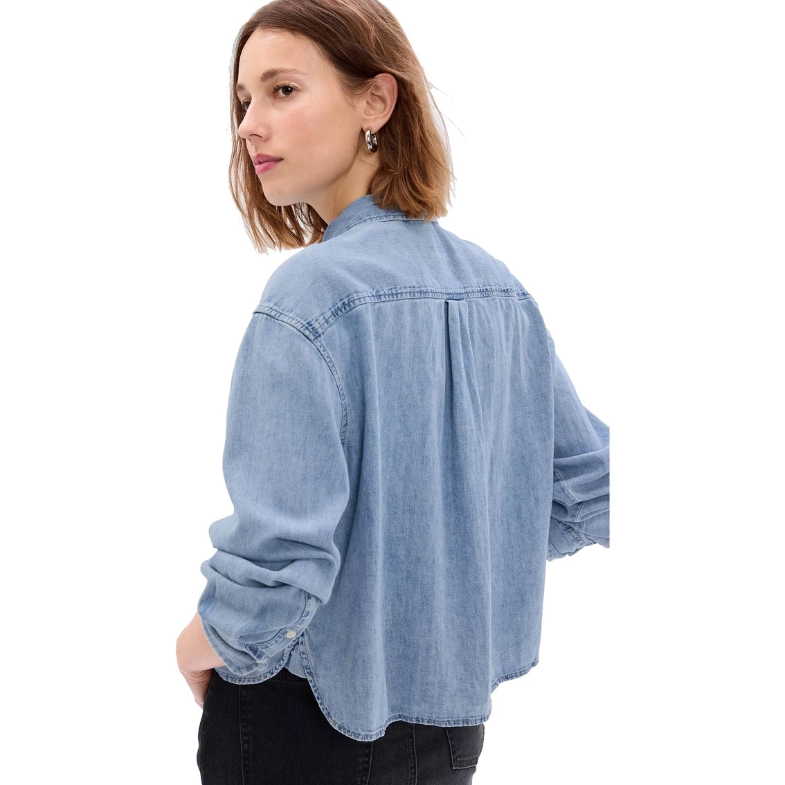 Buy π Gap Cropped Denim π Shirt βοΈ - Image 2