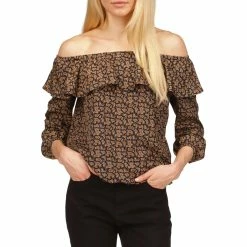 New π Michael Kors Paisley Off Shoulder Peasant Top β€οΈ
