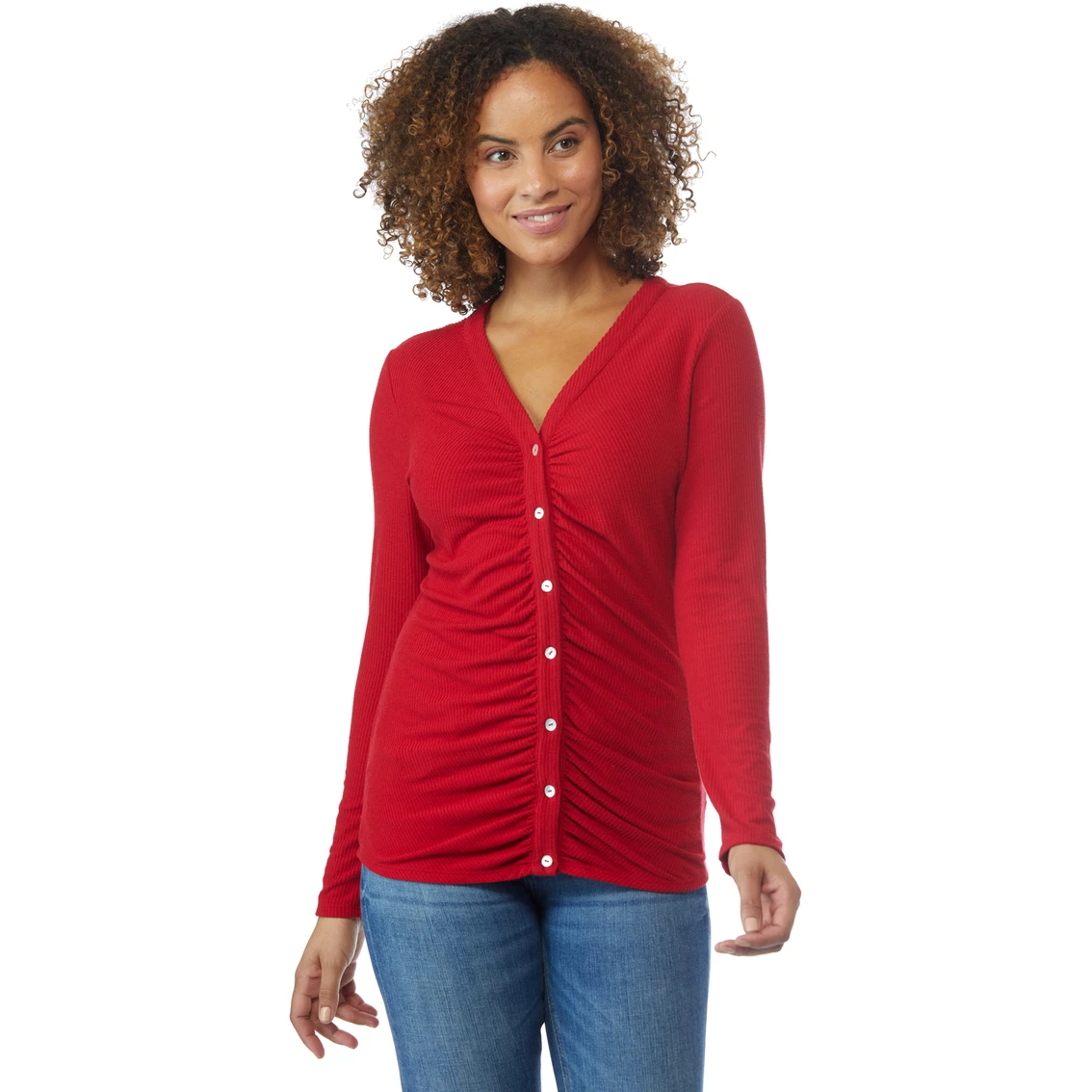 Outlet βοΈ JW Rib Button Front Knit Top β¨ - Image 2
