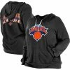 Coupon 😀 Women's New Era Heather Black New York Knicks Plus Size 2022/23 City Edition Bi-Blend Long Sleeve Hoodie T-Shirt 🌟