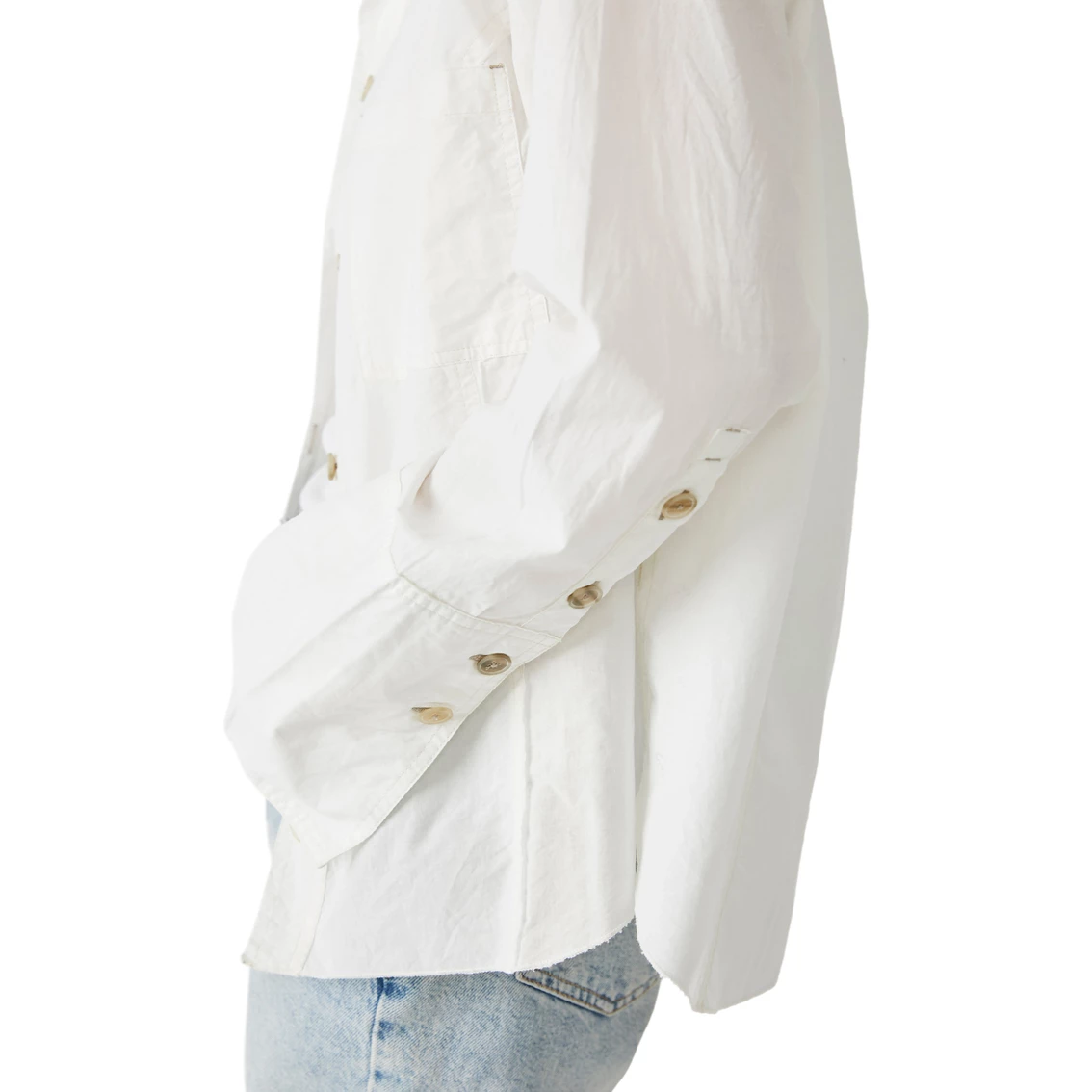 Cheap π Free People Mackenzie Solid Poplin Top π₯° - Image 4