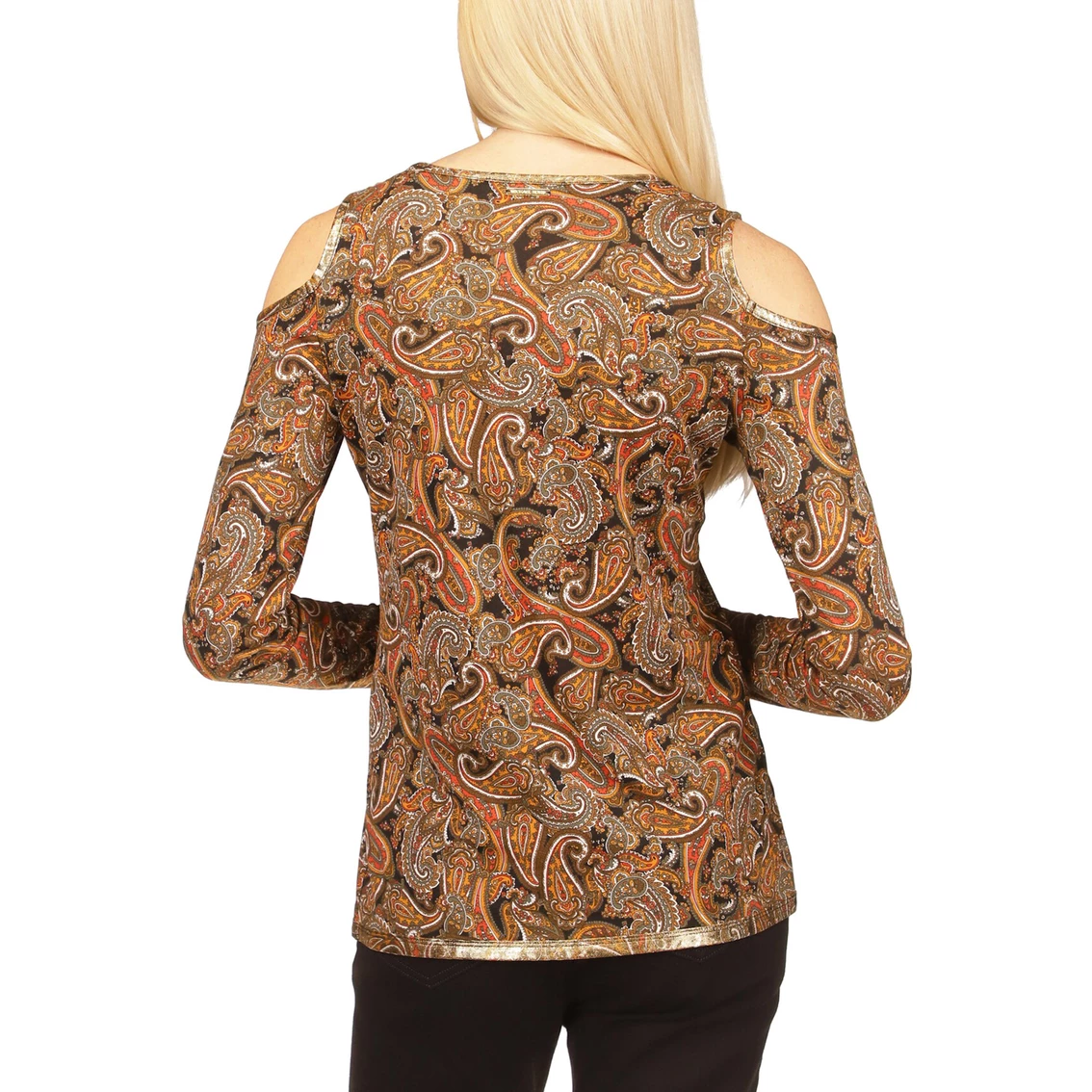 Brand new π Michael Kors Foil Paisley Cold Shoulder Top π€© - Image 2