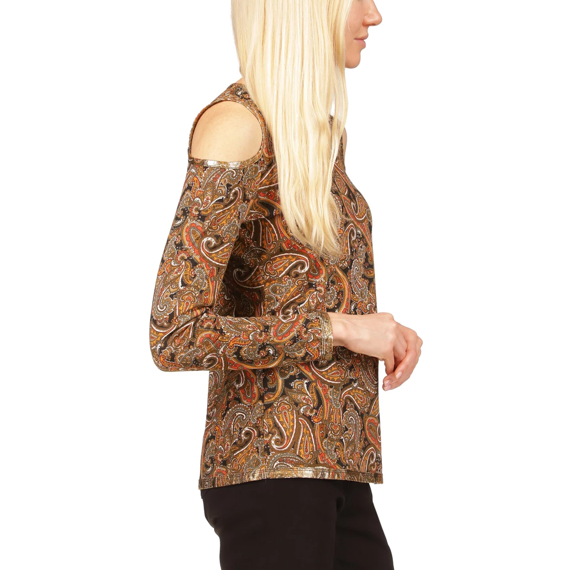 Brand new π Michael Kors Foil Paisley Cold Shoulder Top π€© - Image 3