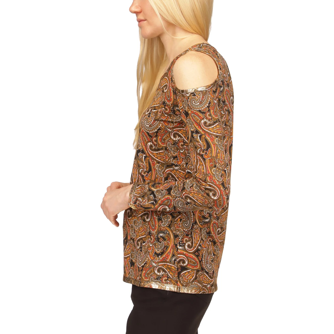 Brand new π Michael Kors Foil Paisley Cold Shoulder Top π€© - Image 4