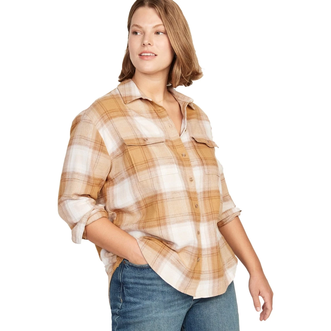 Discount β¨ Old Navy Plus Size Tunic Boyfriend Flannel π Shirt π - Image 2