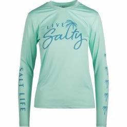Brand new 🛒 Salt Life Palm Breeze Aquashirt Tee 👏