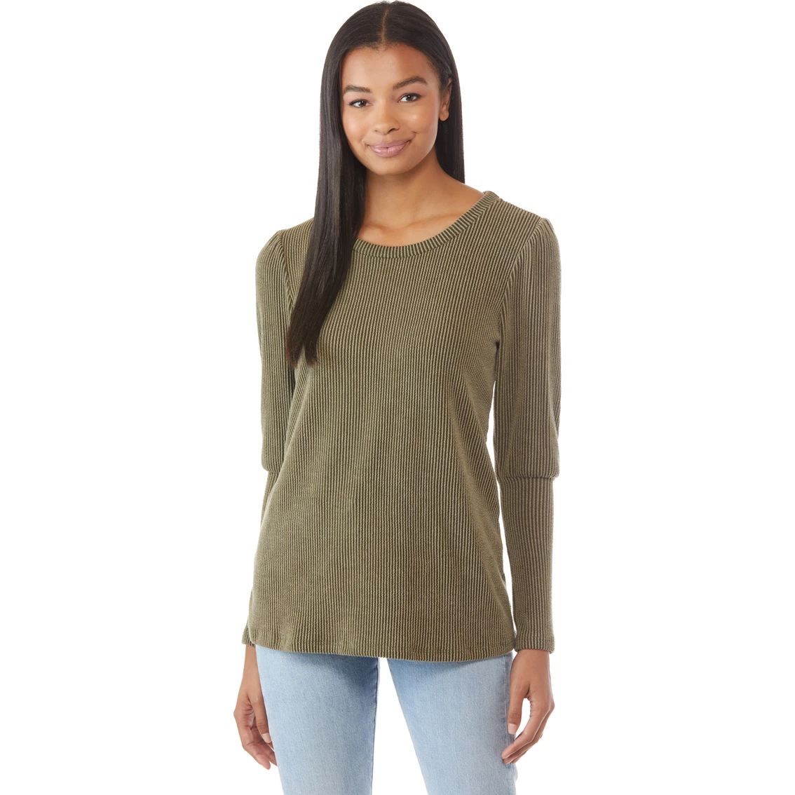 New βοΈ JW Long Sleeve Scoop Neck Novelty Top β