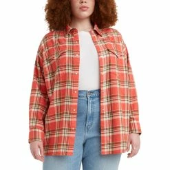 Budget 👍 Levi's 👩 Women's Plus Size Dylan Relaxed Western 👚 Shirt 👏