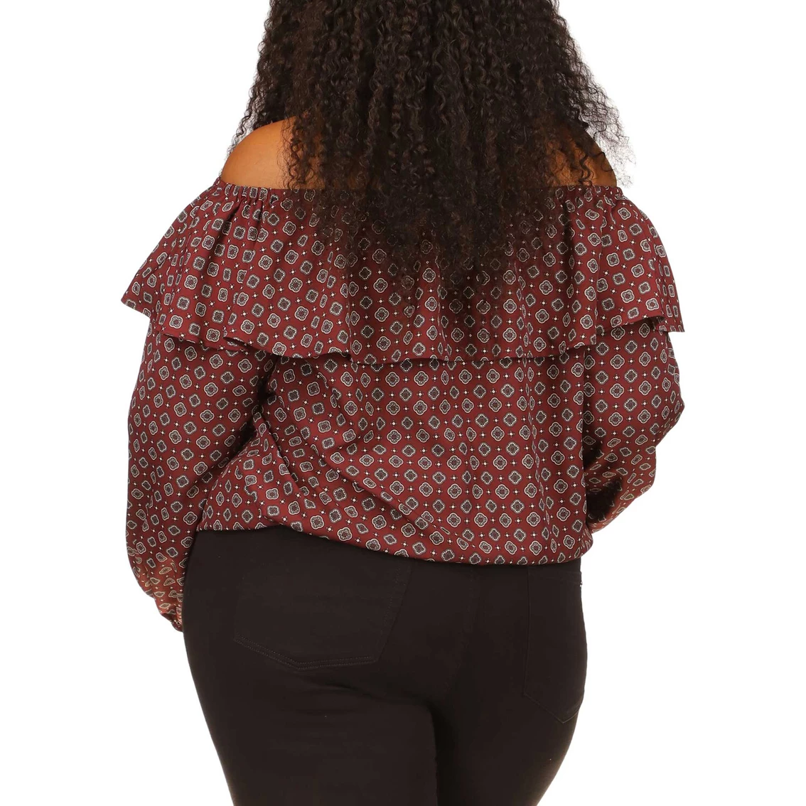 Promo π Michael Kors Plus Size Foulard Off Shoulder Peasant Top π― - Image 2