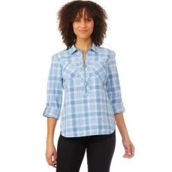 New β¨ Tommy Hilfiger Zip Popover Plaid π Shirt π