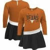 Flash Sale 🎁 Outerstuff 👧 Girls Infant Texas Orange/Black Texas Longhorns Heart To Heart French Terry 👗 Dress ❤️