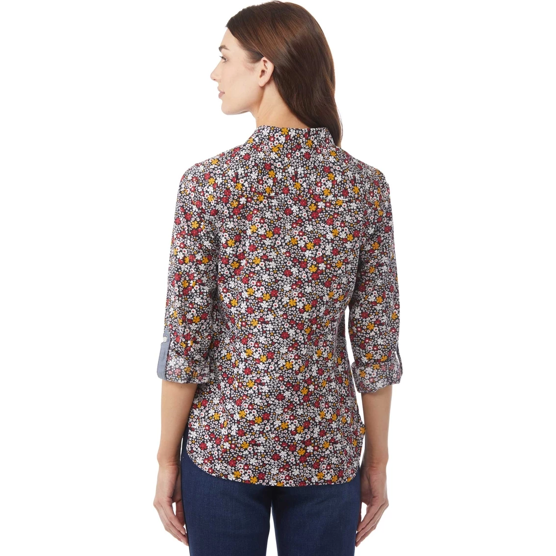 Deals π Tommy Hilfiger Sugar Hill Floral Roll Tab Button Front π Shirt π - Image 2