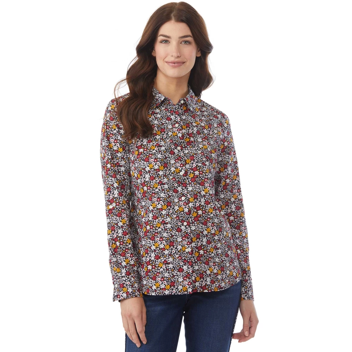Deals π Tommy Hilfiger Sugar Hill Floral Roll Tab Button Front π Shirt π - Image 3