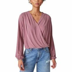 Best Pirce 🎁 Lucky Brand Sandwash Wrap Top 👏