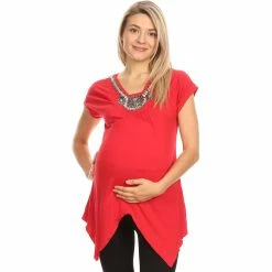 Flash Sale ⌛ White Mark Plus Size Maternity Myla Tunic Top 🔥