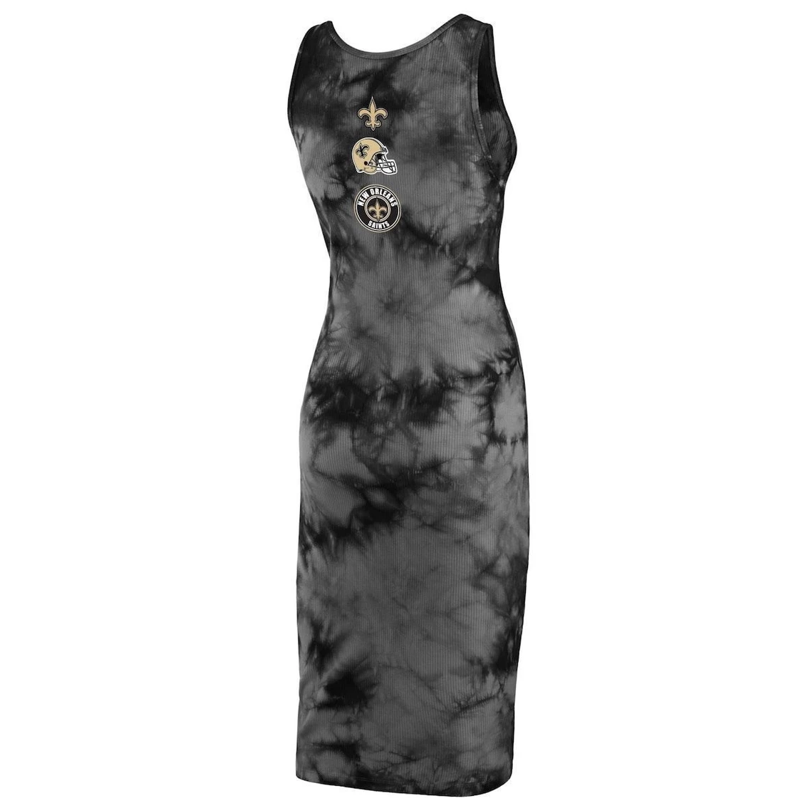 Promo β¨ Women's WEAR By Erin Andrews Black New Orleans Saints Tie-Dye Tank Top π Dress β¨ - Image 4