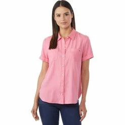 Discount π Tommy Hilfiger Linen Collared Campshirt π§¨