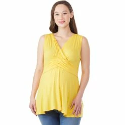 Discount 🌟 Planet 👩 Motherhood Maternity Faux Wrap Top 🛒