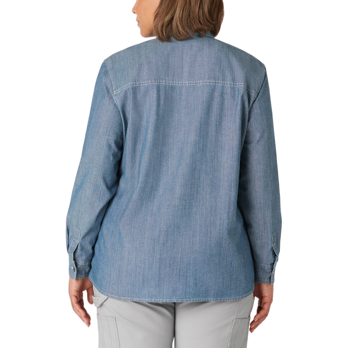 Wholesale β Dickies Plus Size Chambray Roll-Tab Work π Shirt βοΈ - Image 2