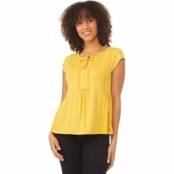 Budget π Tommy Hilfiger Cap Sleeve Top With Trim βοΈ