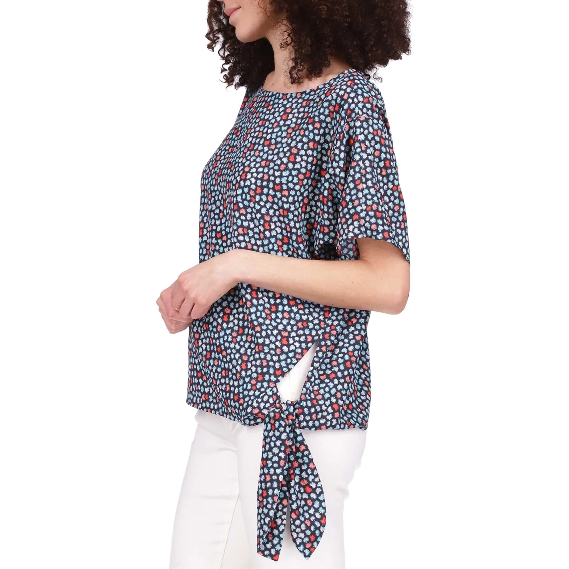 Discount π Michael Kors Tossed Palm Side Tie Top π - Image 4