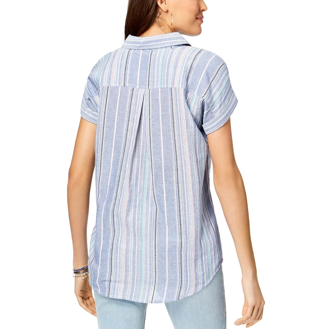 Wholesale βοΈ Style&Co. Style & Co. Petite Cotton Striped Top π - Image 2