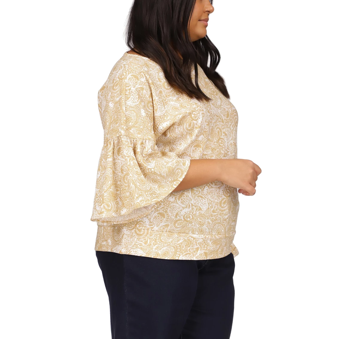 Deals βοΈ Michael Kors Plus Size Batik Paisley Flounce Sleeve Top π - Image 3
