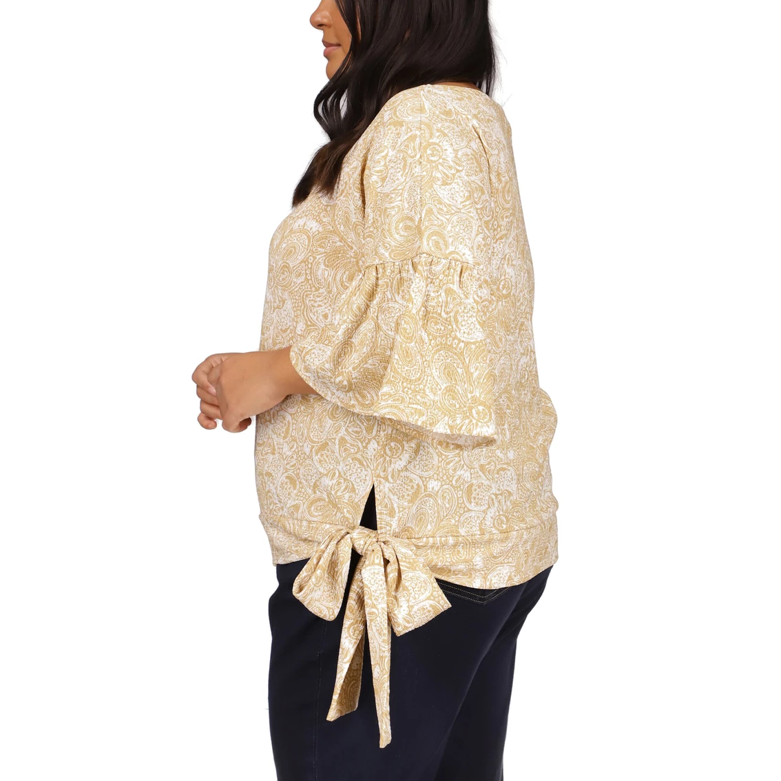 Deals βοΈ Michael Kors Plus Size Batik Paisley Flounce Sleeve Top π - Image 4