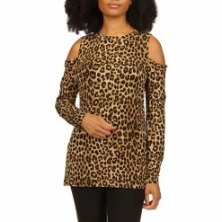 Wholesale 🛒 Michael Kors Cheetah Cold Shoulder Top 😍