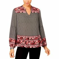 Best deal ⌛ Style&Co. Style & Co. Petite Mixed-Print Top 💯