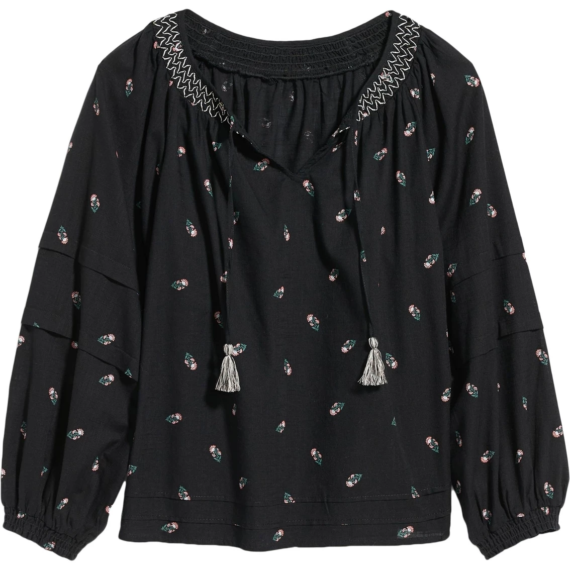 Best Pirce π Old Navy Puff Sleeve Floral Smocked Poet Swing Blouse π - Image 3