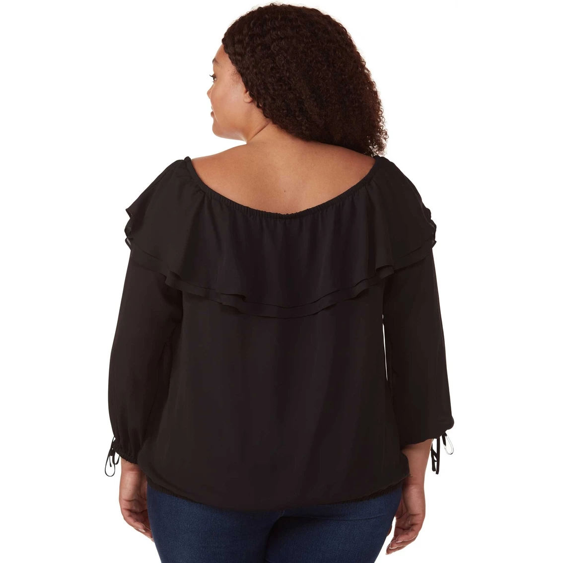 Best Pirce π Michael Kors Plus Size Ruffle Off The Shoulder Top π - Image 2