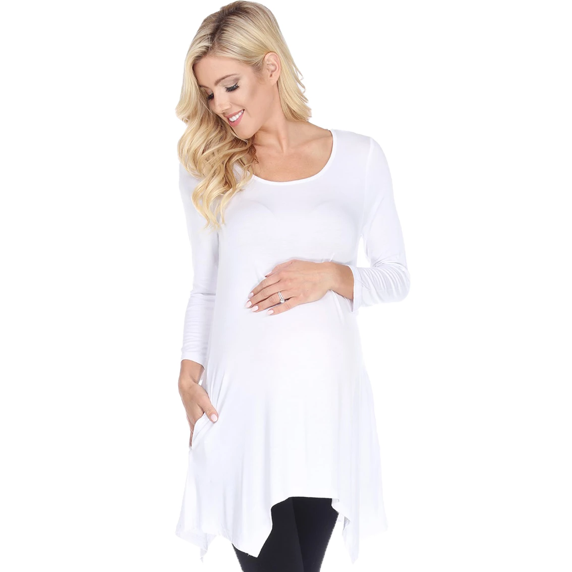 Deals π White Mark Plus Size Maternity Kayla Tunic Top π - Image 4