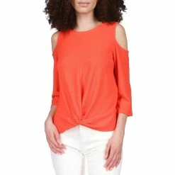 Cheap π Michael Kors Solid Cold Shoulder Top π
