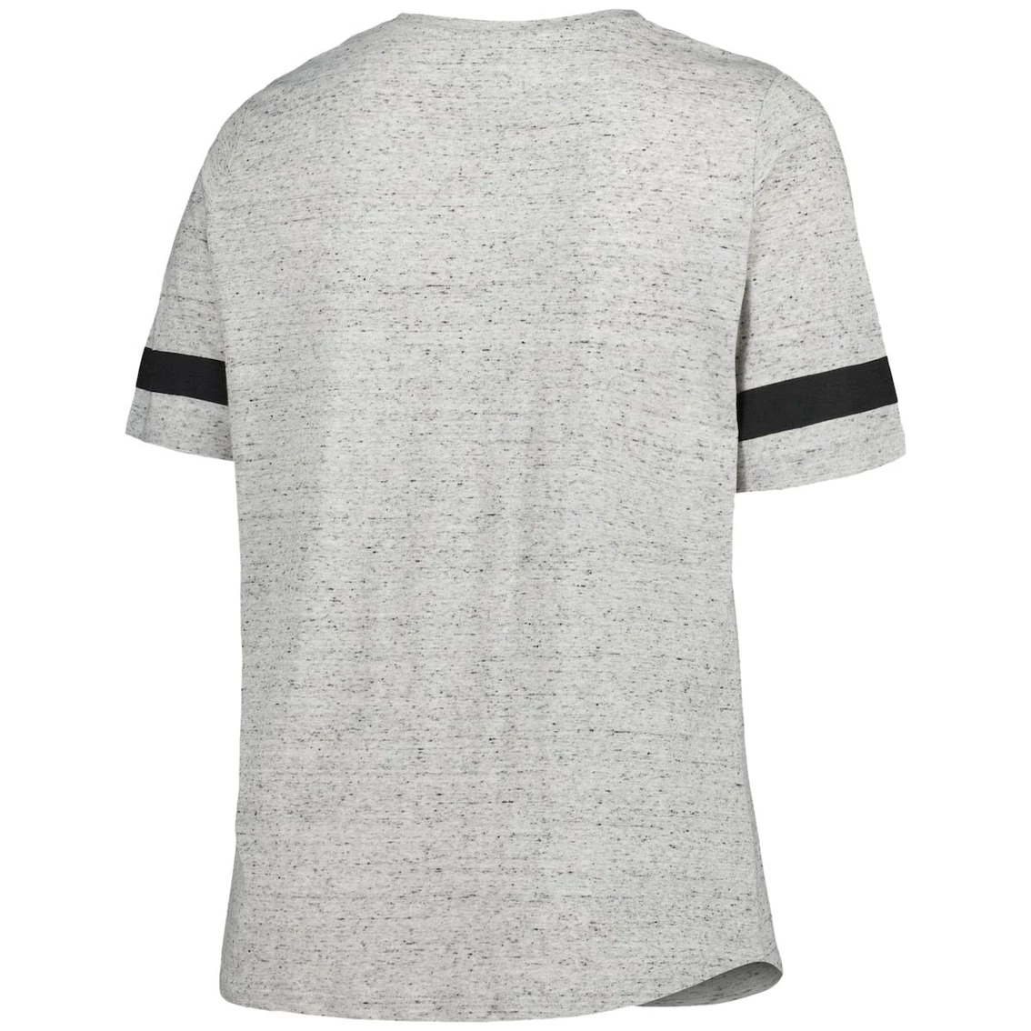 Brand new π Profile π© Women's Heather Gray Baltimore Ravens Plus Size Lace-Up V-Neck T-Shirt π - Image 4