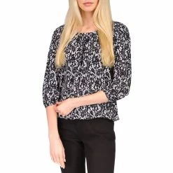 Discount ⭐ Michael Kors Lovely Lace Peasant Top 👍