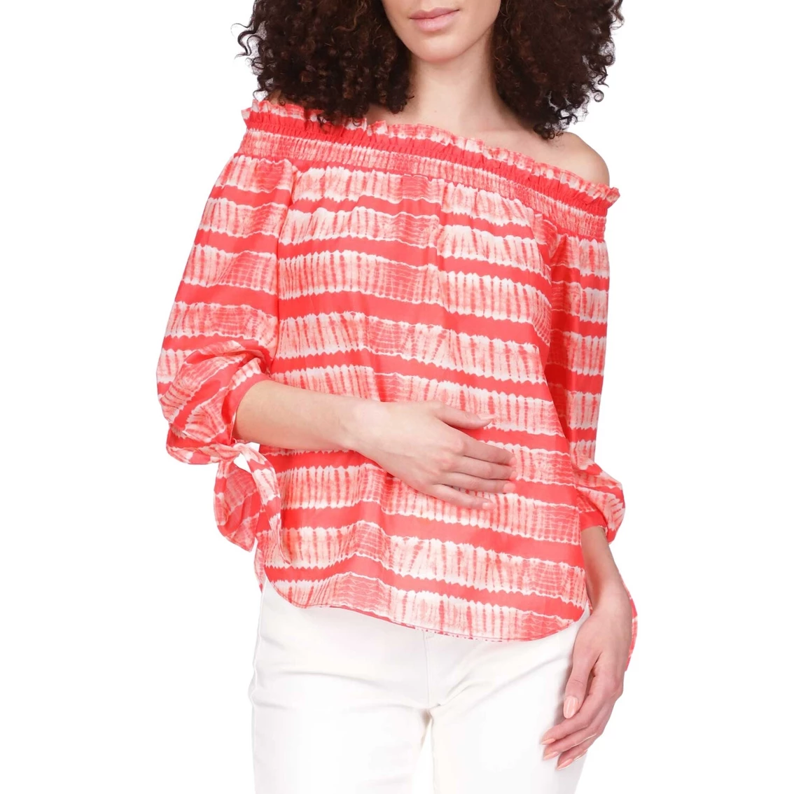 Coupon β Michael Kors Shibori Off Shoulder Top 𧨠- Image 2