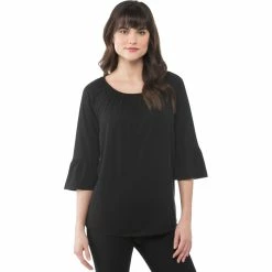 Outlet π Michael Kors Petite Gathered Sleeve Peasant Top βοΈ
