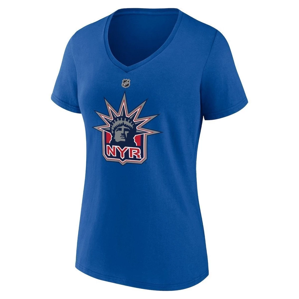 Cheapest π₯ Women's Fanatics Branded Mika Zibanejad Royal New York Rangers Special Edition 2.0 Name & Number V-Neck T-Shirt β - Image 3