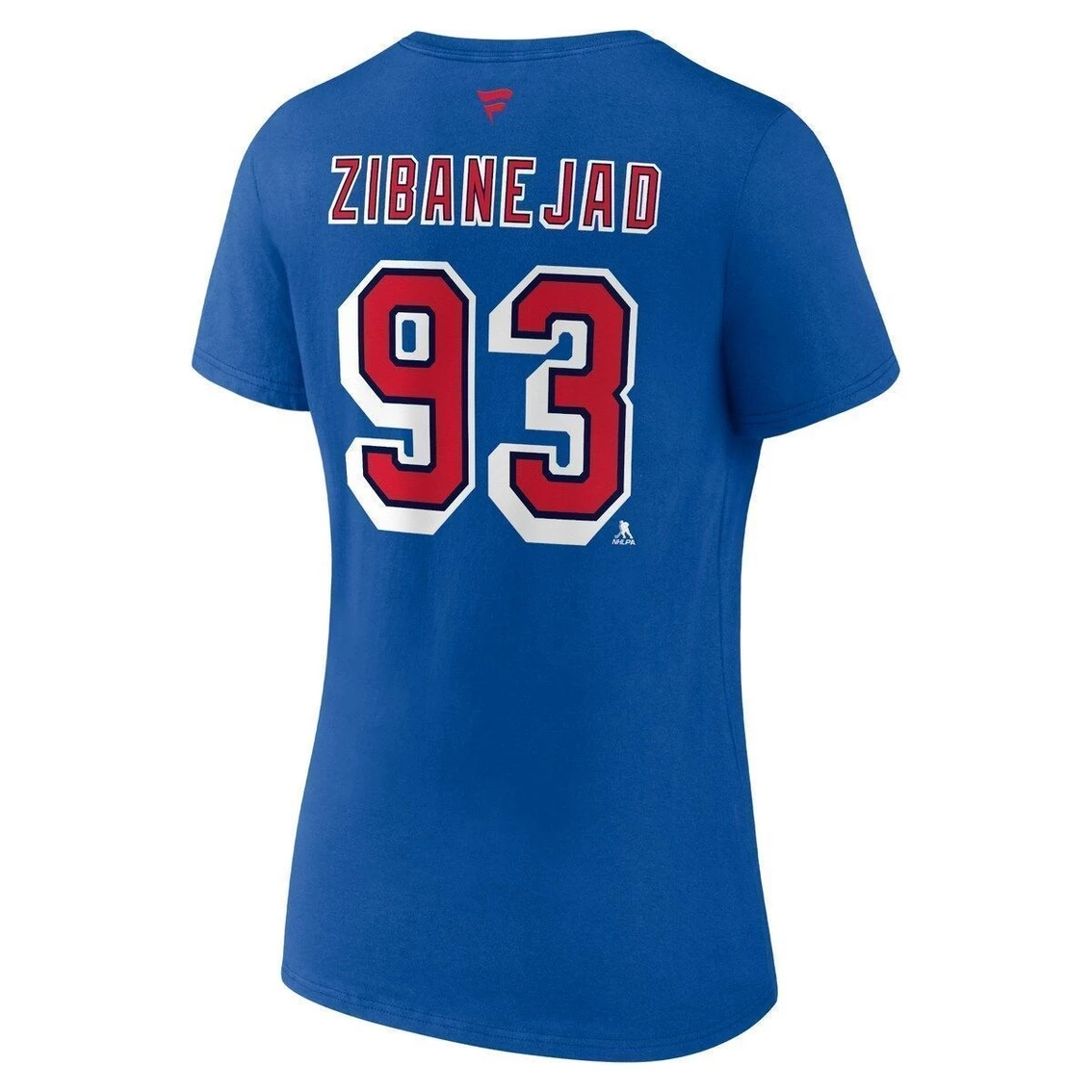 Cheapest π₯ Women's Fanatics Branded Mika Zibanejad Royal New York Rangers Special Edition 2.0 Name & Number V-Neck T-Shirt β - Image 4
