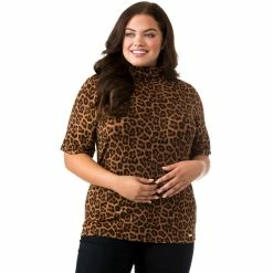 Top 10 β€οΈ Michael Kors Plus Size Nubian Mock Neck Top π