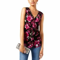 Buy 🎁 INC International Concepts Petite Zip Trim Mesh Top 😀