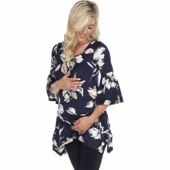 Best Pirce 🔔 White Mark Maternity Roche Tunic Top 🔥