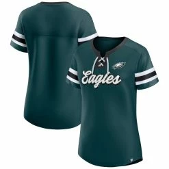 Cheapest π Women's Fanatics Branded Midnight Green Philadelphia Eagles Original State Lace-Up T-Shirt π§¨
