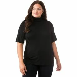 Best deal ⭐ Michael Kors Plus Size Solid Mock Neck Top 🧨