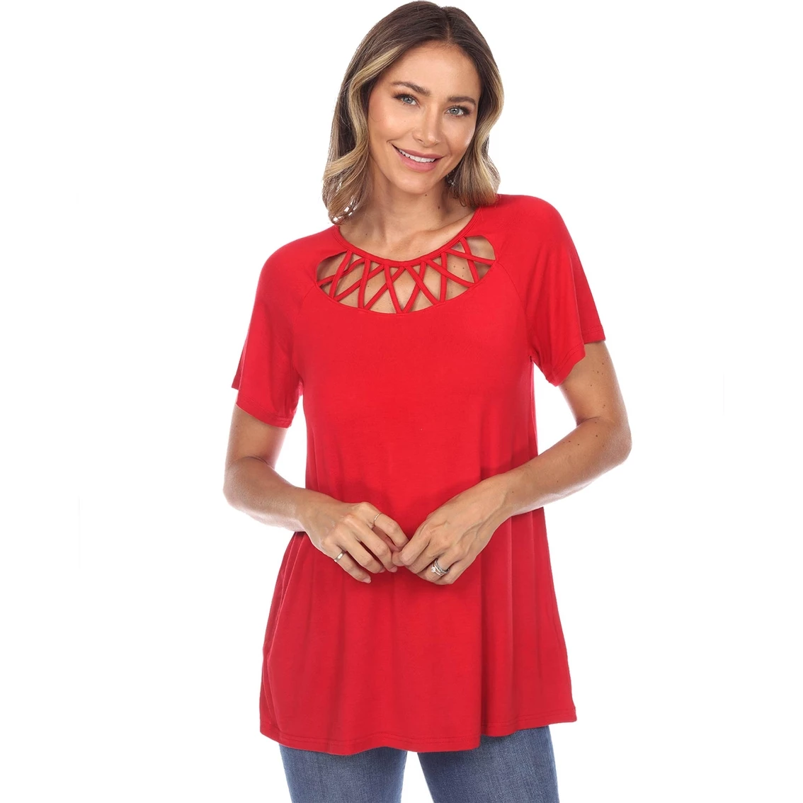 Flash Sale π White Mark Crisscross Cut Out Top π₯° - Image 2