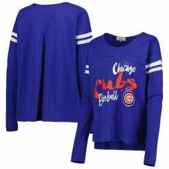 Best Pirce 🤩 Women's Touch Royal Chicago Cubs Free Agent Long Sleeve T-Shirt 😀