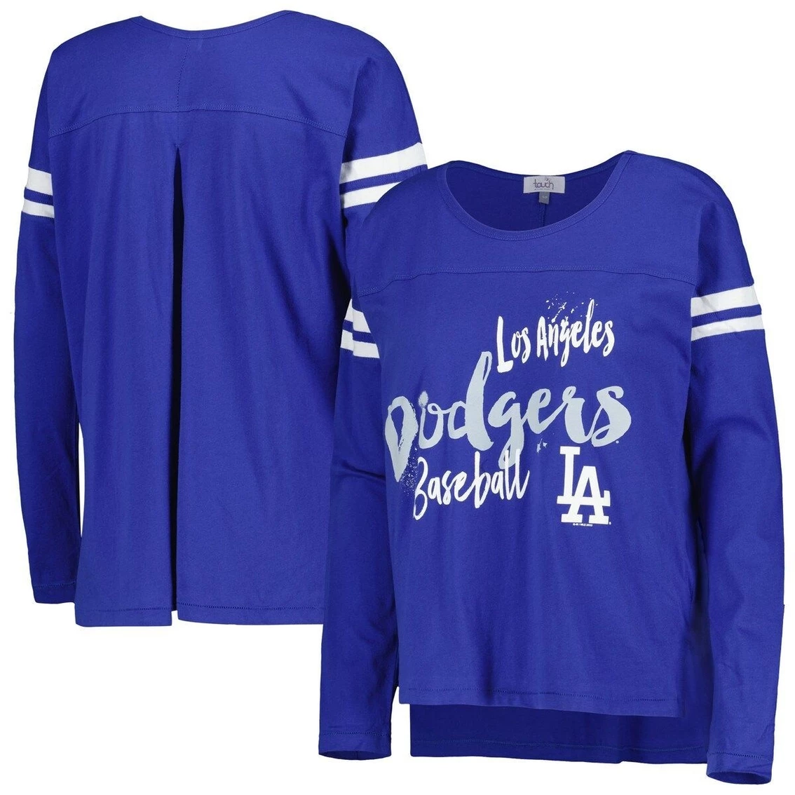 Coupon π Women's Touch Royal Los Angeles Dodgers Free Agent Long Sleeve T-Shirt π