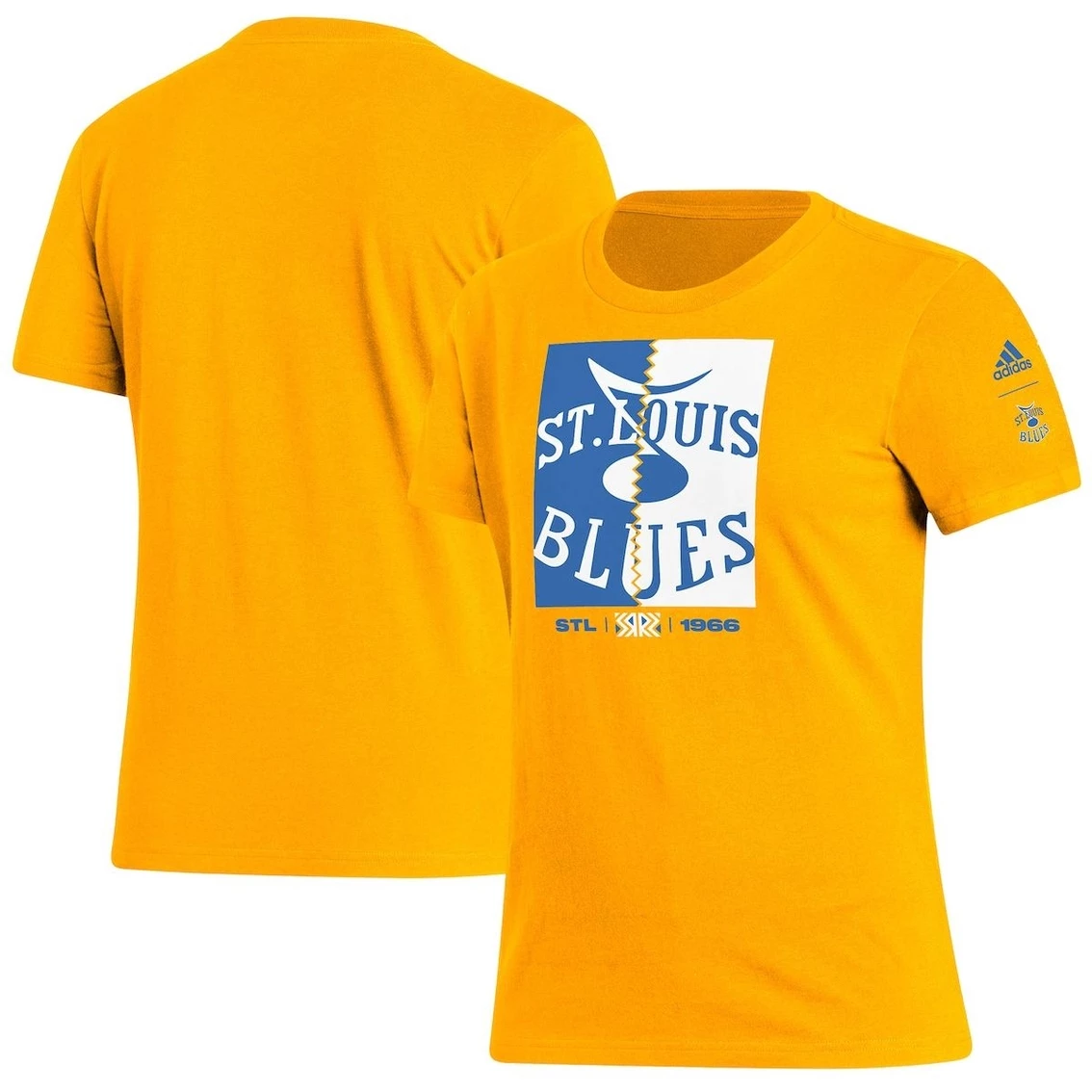 Best reviews of β€οΈ Women's Adidas Gold St. Louis Blues Reverse Retro 2.0 Playmaker T-Shirt π