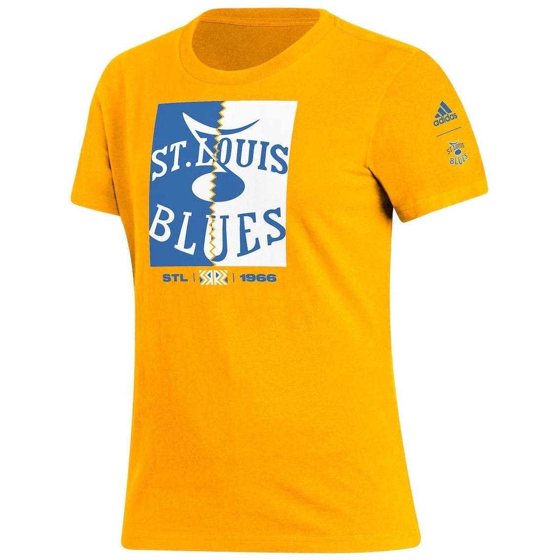 Best reviews of β€οΈ Women's Adidas Gold St. Louis Blues Reverse Retro 2.0 Playmaker T-Shirt π - Image 3